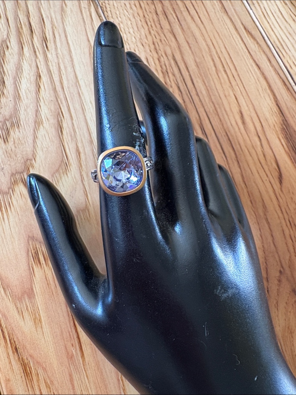 Brighton Vintage Silver Ring with Light Lavender Stone